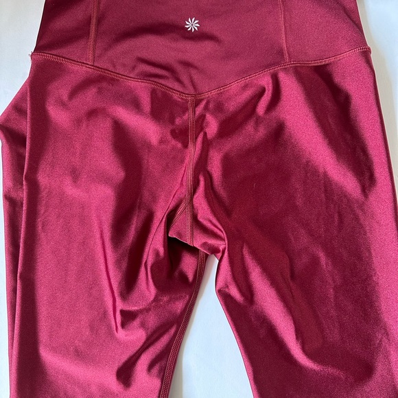 Athleta Elation Shine Tight Decadent Red MT - Picture 7 of 8